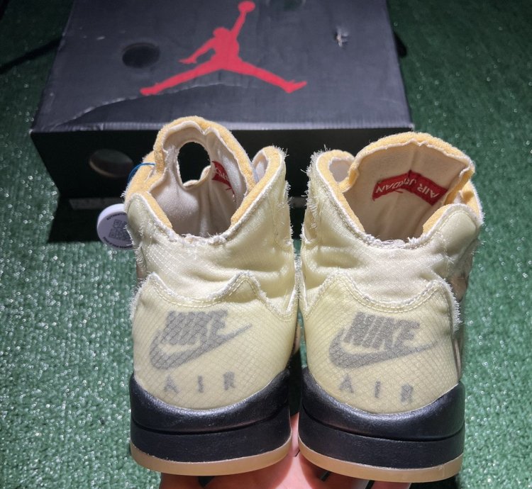 Jordan 5 Off White Sail Size 13