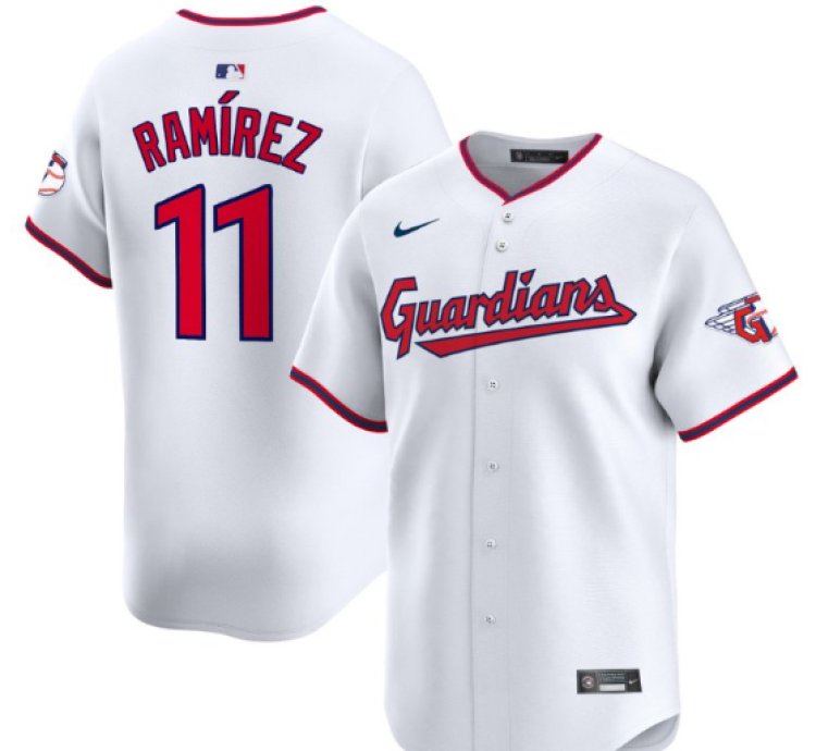 José Ramírez Jersey 11 Cleveland Guardians 2025 Vapor Premier Limited All Stitched White