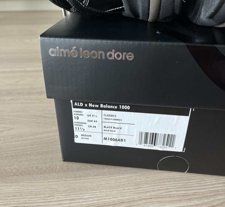 Aim Leon Dore New Balance 1000 Black Ald
