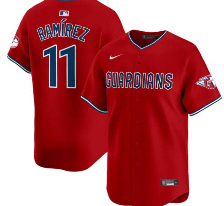 José Ramírez Jersey 11 Cleveland Guardians 2025 Vapor Premier Limited All Stitched Red
