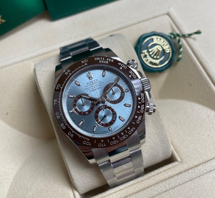 Rolex Daytona Platinum Ice Blue Dial Chronograph 116506