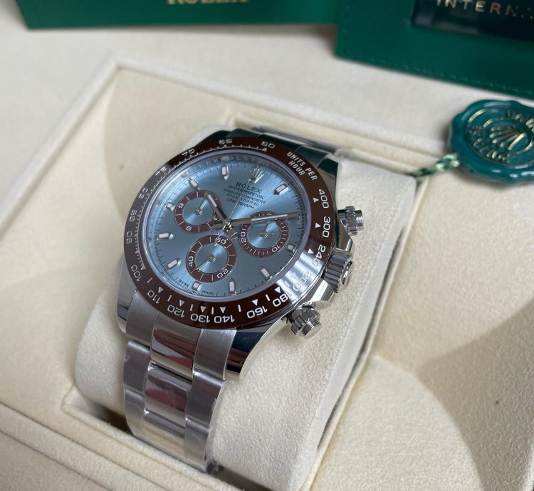 Rolex Daytona Platinum Ice Blue Dial Chronograph 116506