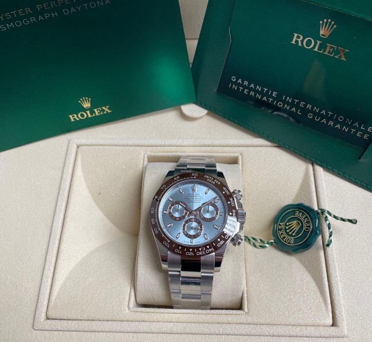 Rolex Daytona Platinum Ice Blue Dial Chronograph 116506