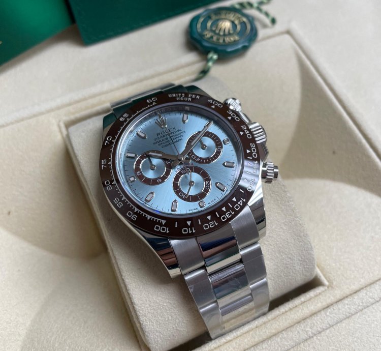 Rolex Daytona Platinum Ice Blue Dial Chronograph 116506