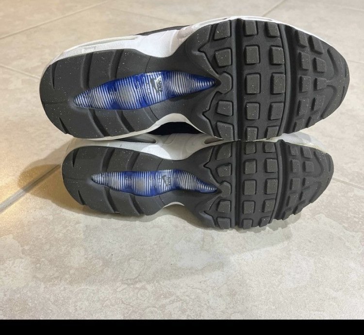 2021 Nike Air Max 95 Recraft Gs White Game Royal