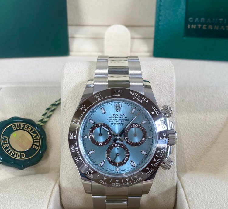 Rolex Daytona Platinum Ice Blue Dial Unworn 2023