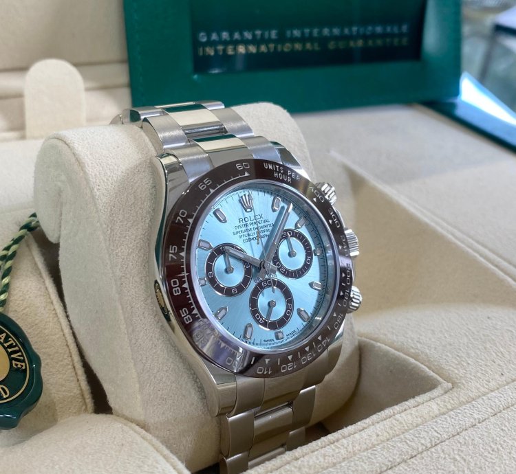 Rolex Daytona Platinum Ice Blue Dial Unworn 2023