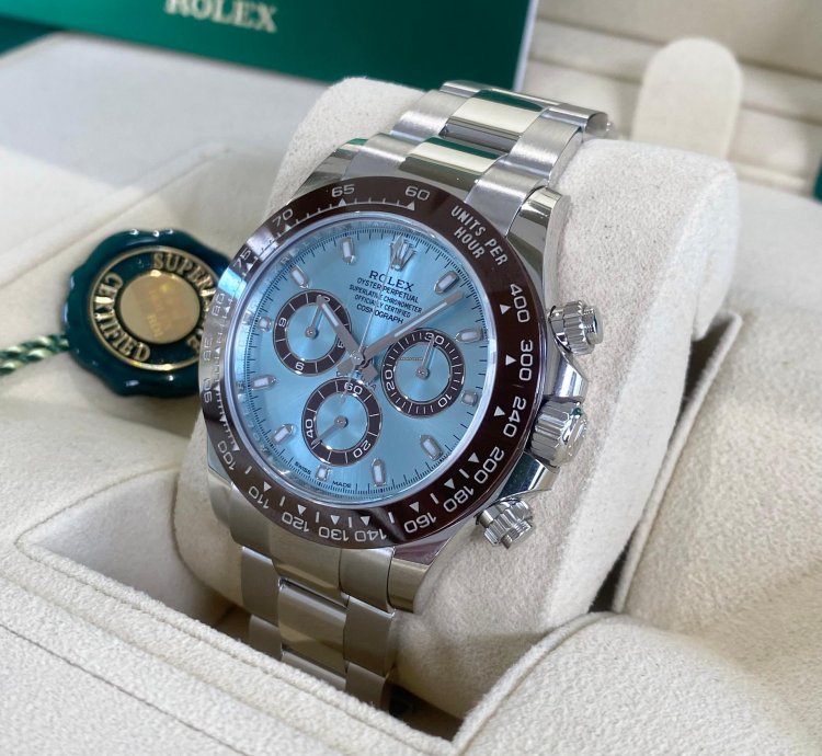 Rolex Daytona Platinum Ice Blue Dial Unworn 2023