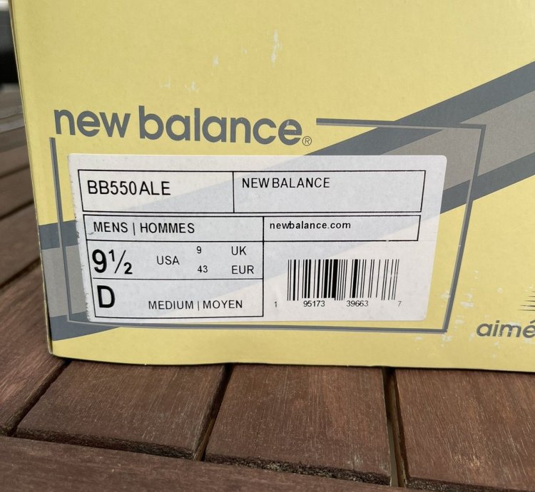 Aim Leon Dore New Balance 550 Silver