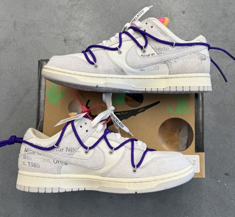 2021 Nike Dunk Low Off White 15 Of 50 Sail Neutral Grey