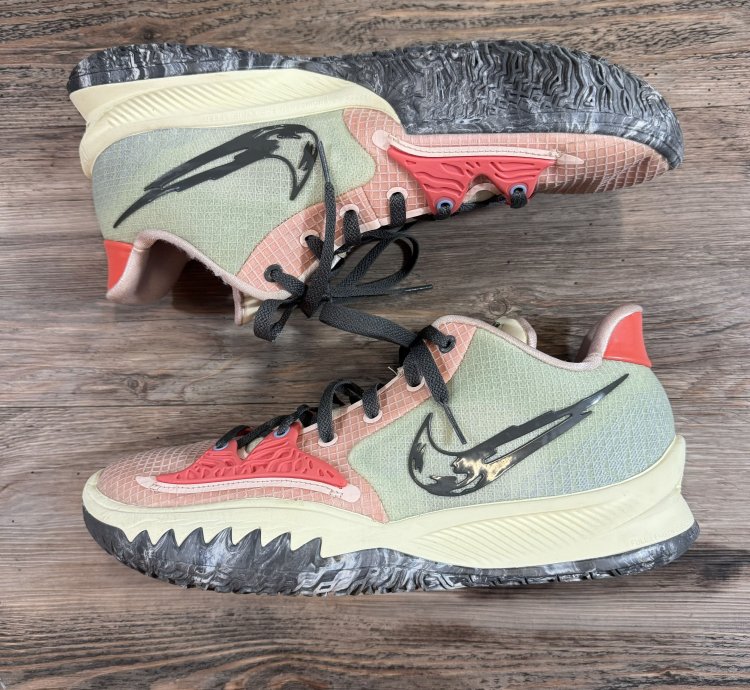 2021 Nike Kyrie Irving 4 Low Pale Coral Pink Sharktooth