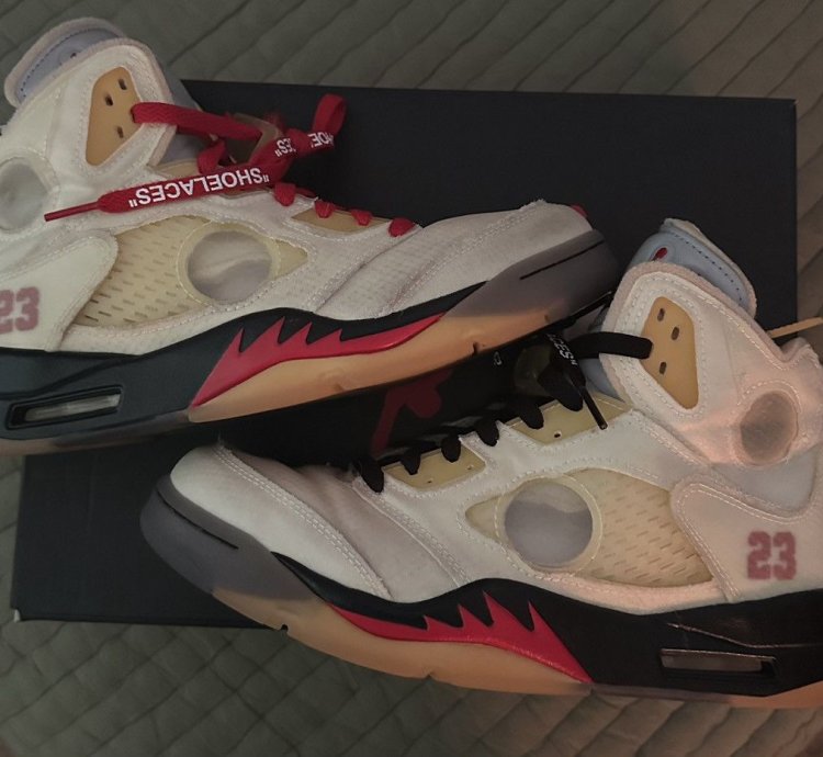 Jordan 5 Off-white Sail