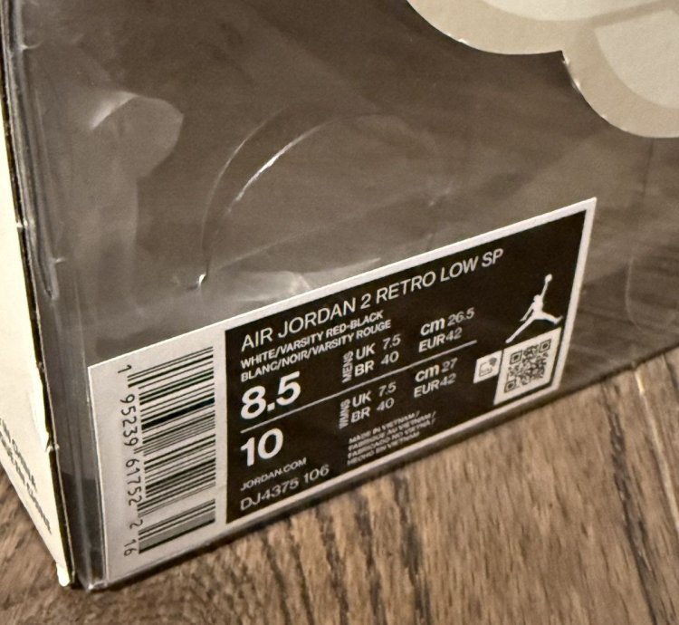 2021 Off White Air Jordan 2 Ii Retro Low Sp