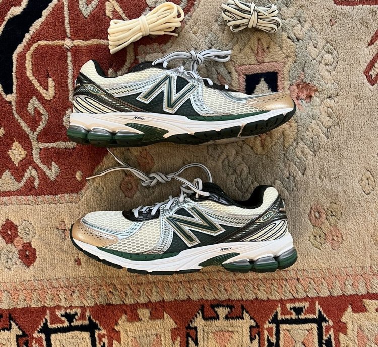 Aim Leon Dore New Balance 860v2 - Green White Sneaker