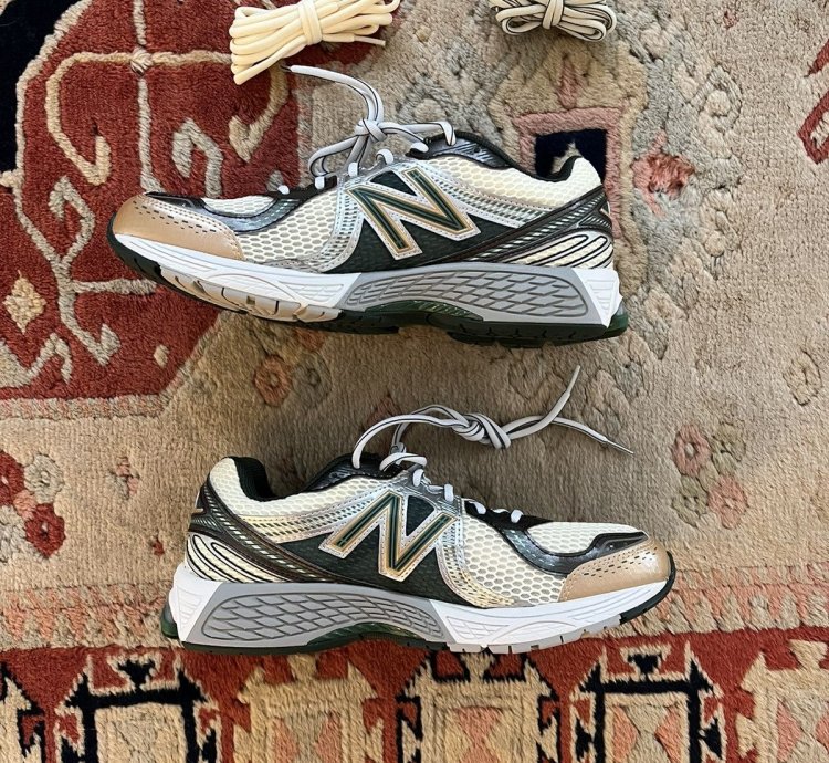 Aim Leon Dore New Balance 860v2 - Green White Sneaker