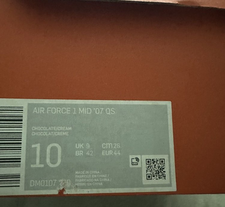 2022 Air Force 1 Mid Chocolate
