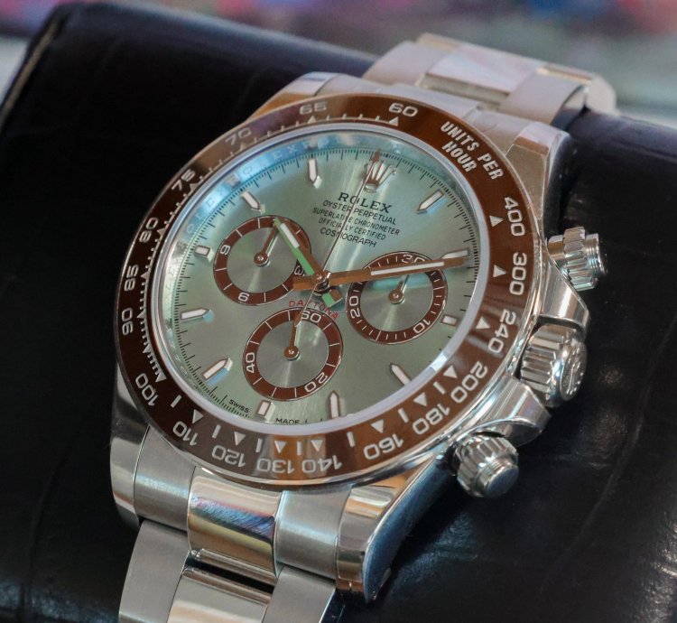 Rolex Daytona Platinum Platona 126506 Unworn 2024 40mm Full Set Display Caseback Ice Blue