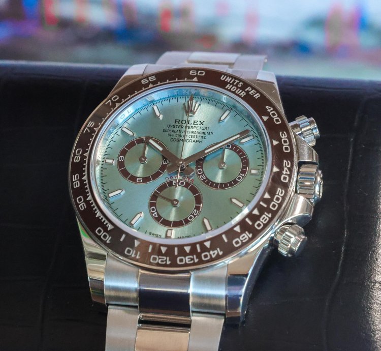 Rolex Daytona Platinum Platona 126506 Unworn 2024 40mm Full Set Display Caseback Ice Blue