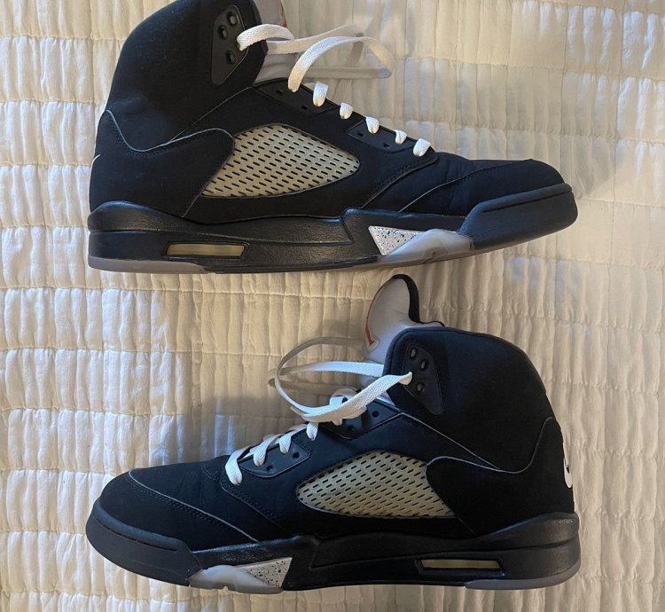 Jordan 5 Og Metallic Black 2016 Size 14