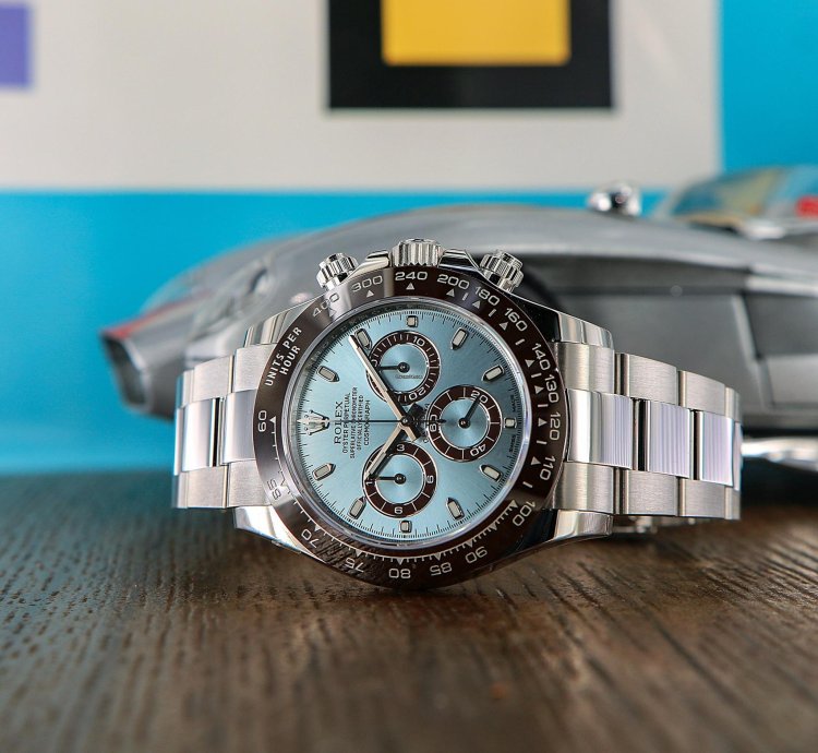 Rolex Daytona Platinum Ref 116506 Ice Blue Dial New Full Set 2022