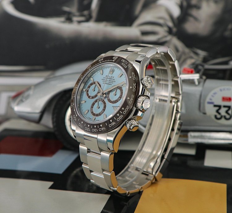 Rolex Daytona Platinum Ref 116506 Ice Blue Dial New Full Set 2022