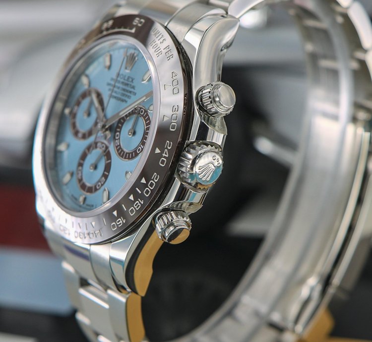 Rolex Daytona Platinum Ref 116506 Ice Blue Dial New Full Set 2022