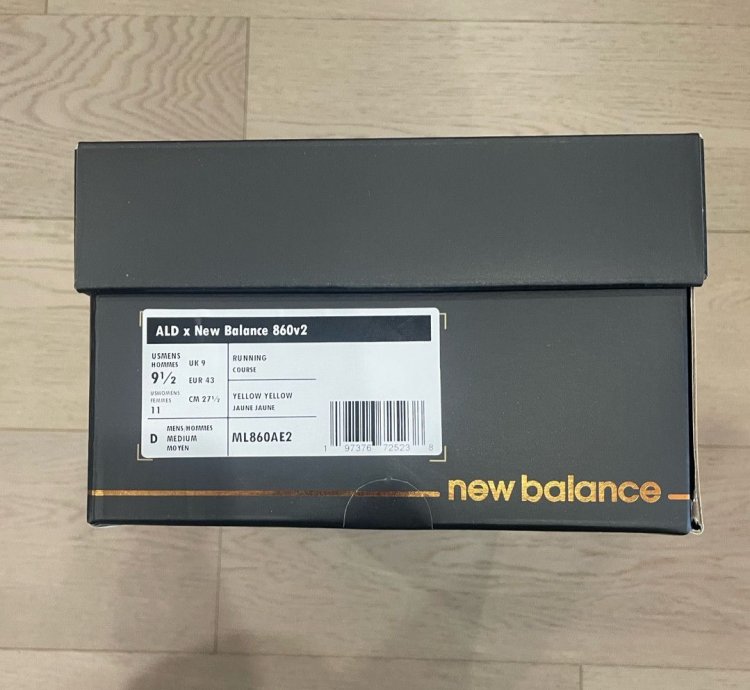 Aime Leon Dore ald New Balance 860v2 Yellow Us9 5
