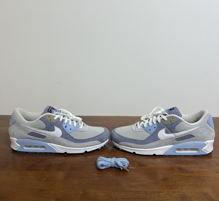 2022 Nike Air Max 90 Nrg Ashen Slate White-light Bone New
