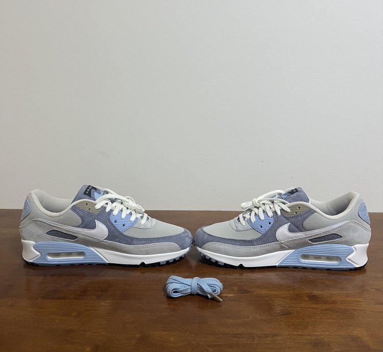 2022 Nike Air Max 90 Nrg Ashen Slate White-light Bone New