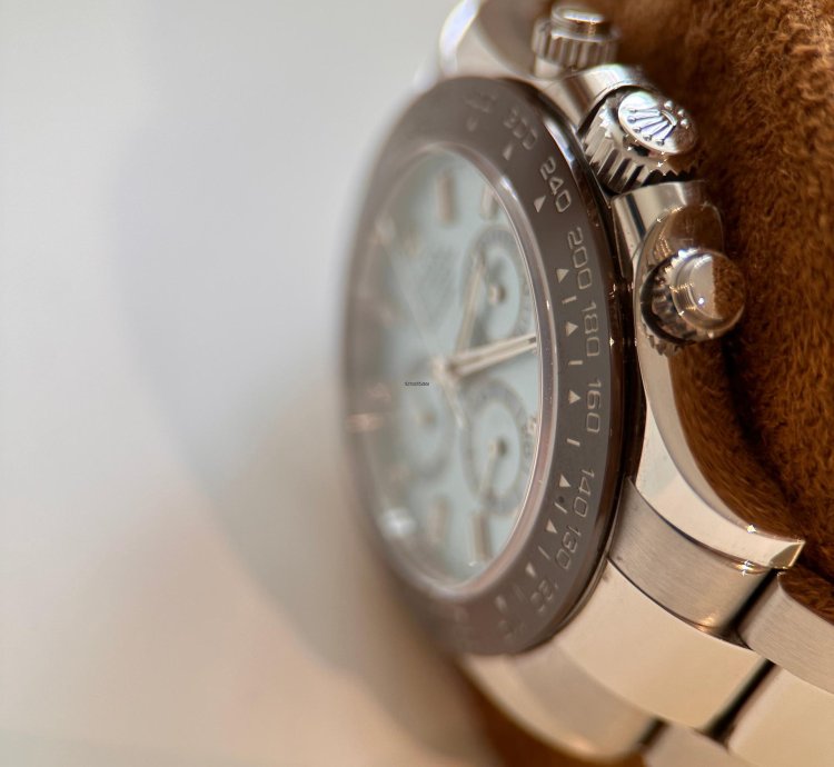 Rolex Daytona Platinum With Ice Blue Dial And Baguettes Diamonds Fix Price