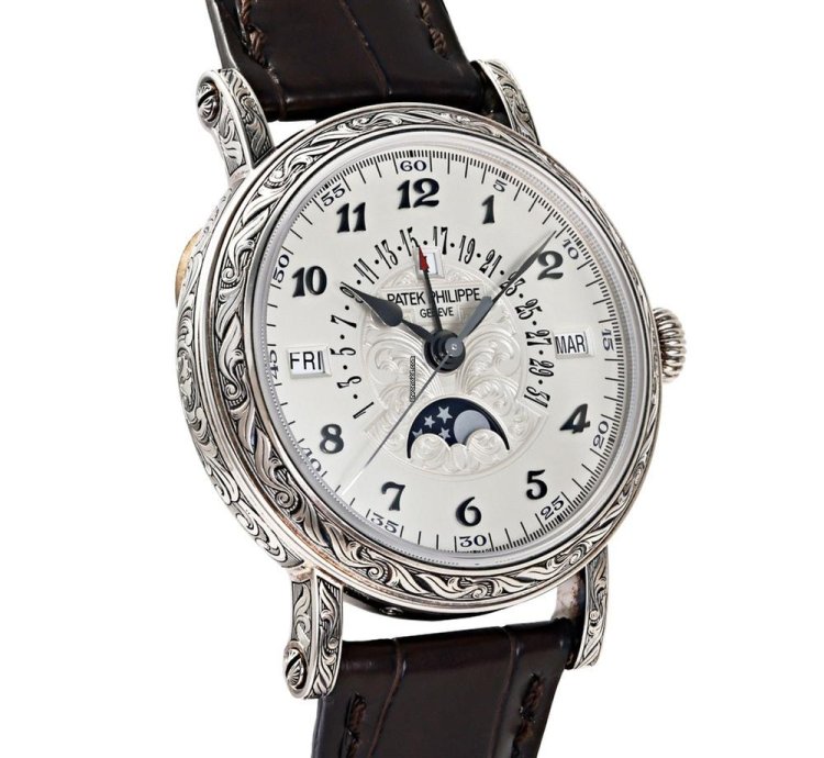 Patek Philippe Perpetual Calendar 5160 500g-001 Automatic White Gold Good