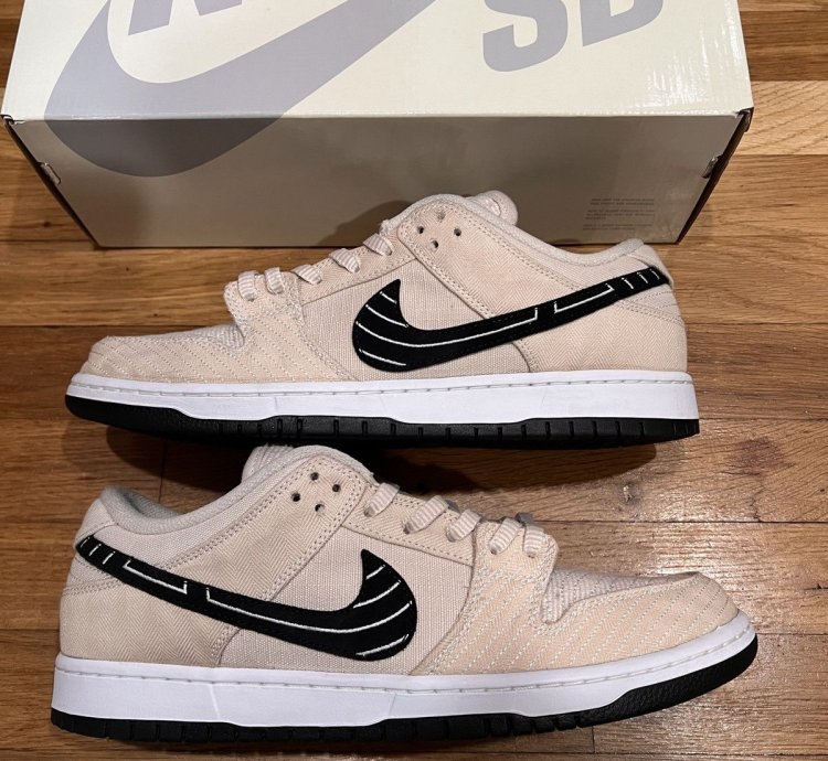 Nike Sb Dunk Low Albino Preto Jiu Jitsu Size By 12
