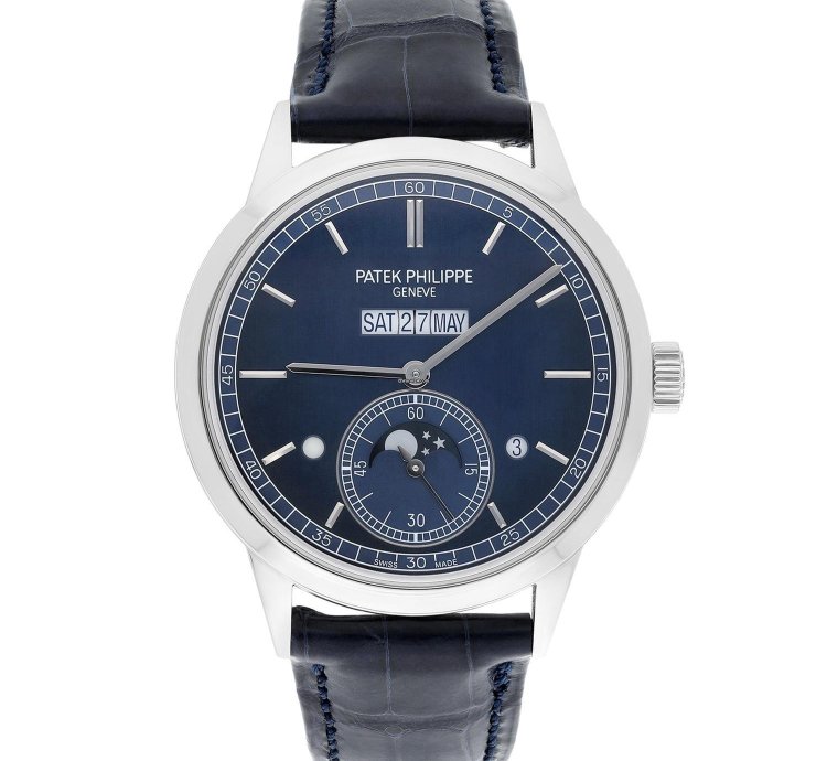 Patek Philippe Perpetual Calendar 5236p Perpetual Calendar Grand Complications Blue Dial 41mm Platinum Timepiece