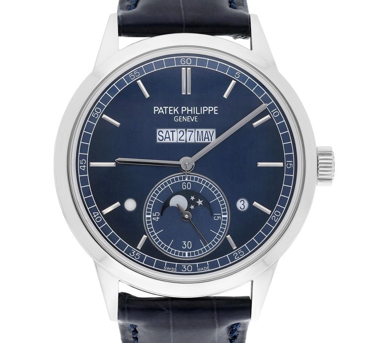 Patek Philippe Perpetual Calendar 5236p Perpetual Calendar Grand Complications Blue Dial 41mm Platinum Timepiece