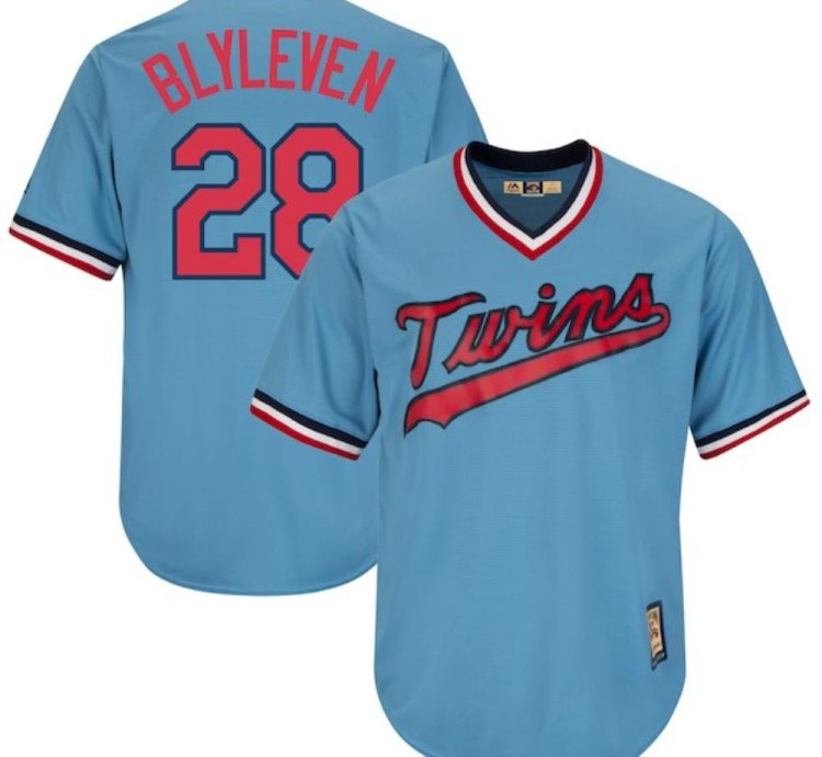 Minnesota Twins Bert Blyleven Blue Throwback Pullover Jersey