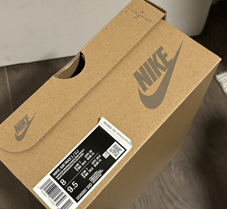 2022 Nike Travis Scott Baroque Brown Air Max 1 Sz 8m