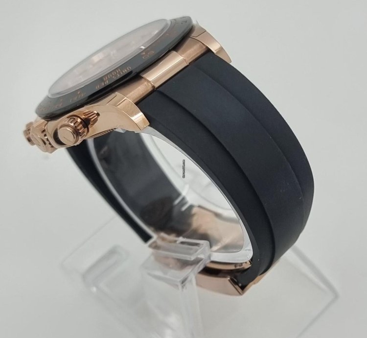 Rolex Daytona Rare Unworn Daytona 18k Rose Gold Diamond Baguette Sundust Dial Oyster Flex Watch Ps