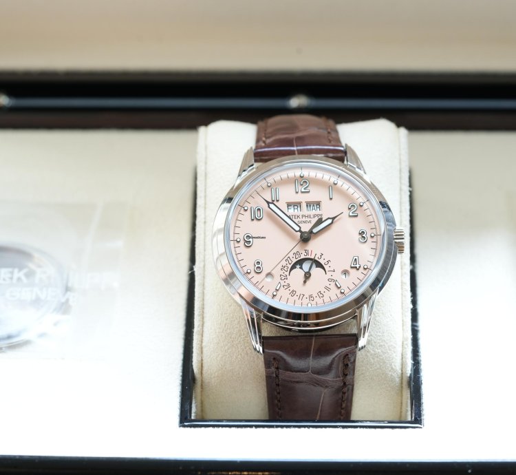 Patek Philippe Perpetual Calendar 5320g - 011 Salmon Grand Complications Sehr Gut 2023 Full Set