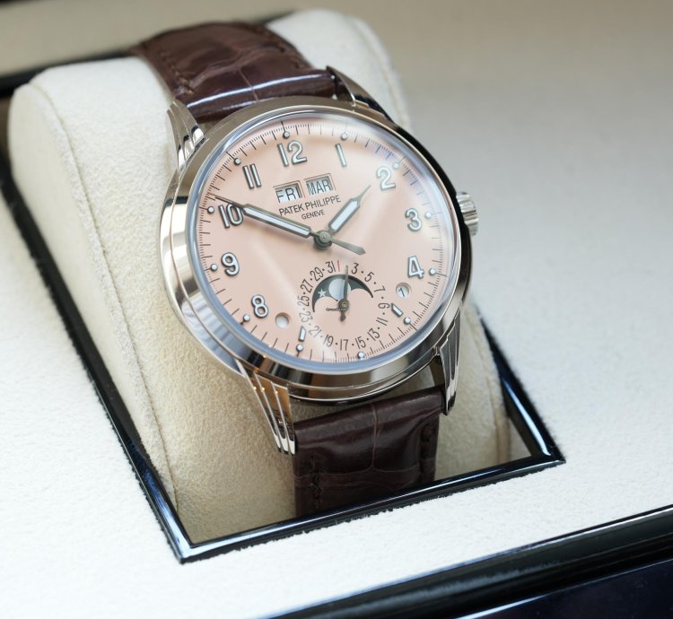 Patek Philippe Perpetual Calendar 5320g - 011 Salmon Grand Complications Sehr Gut 2023 Full Set