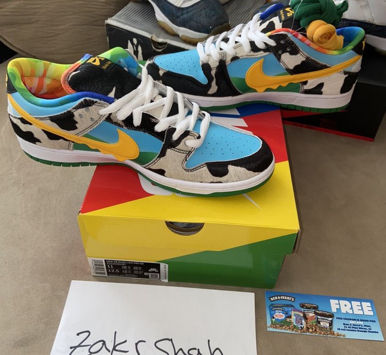 Nike Sb Dunk Low Ben Jerry Chunky Dunky Ds Sz11 Snkrs