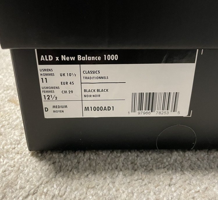 Aime Leon Dore New Balance 1000 - Us Size 11