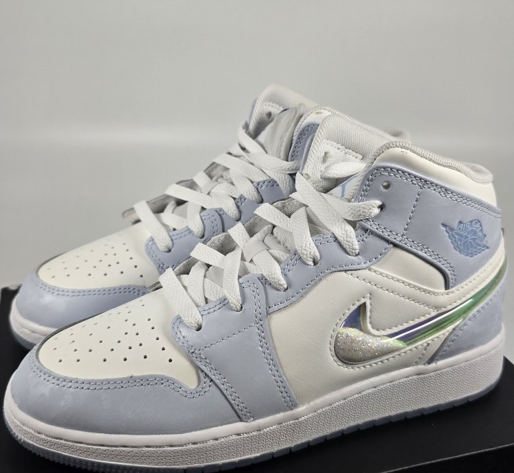 2023 Air Jordan 1 Mid Se Gs Glitter Swoosh