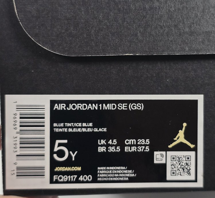 2023 Air Jordan 1 Mid Se Gs Glitter Swoosh