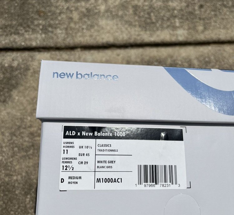 Aime Leon Dore New Balance 1000 White Size 11