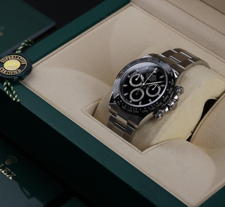 Rolex Daytona Ref 116500ln Black Dial Stainless Steel Box And Papers 2023