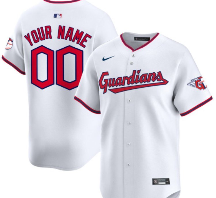 Custom Cleveland Guardians Jersey 2025 Vapor Premier Limited All Stitched White