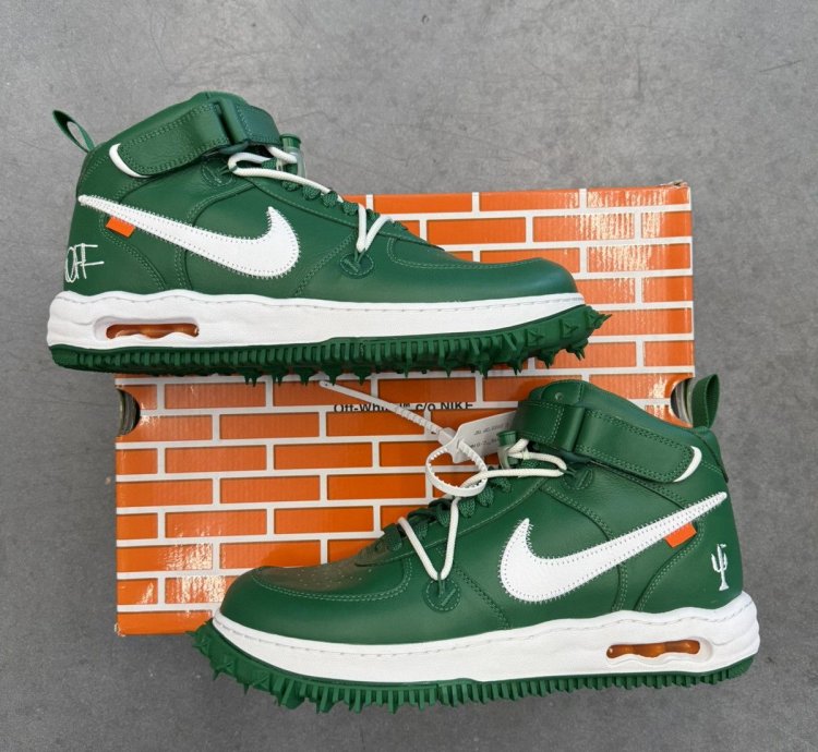 2023 Nike Air Force 1 Mid Off-white Pine Green