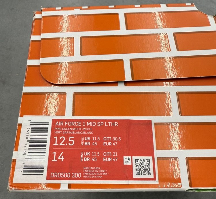 2023 Nike Air Force 1 Mid Off-white Pine Green