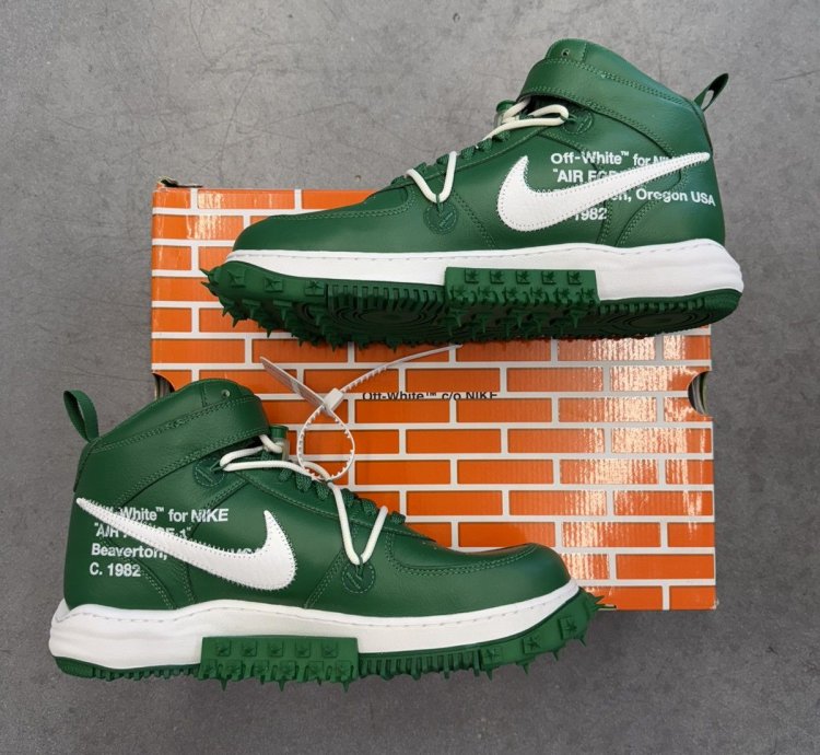 2023 Nike Air Force 1 Mid Off-white Pine Green