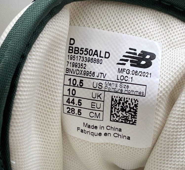 Aime Leon Dore New Balance 550 Evergreen - Size 10 5